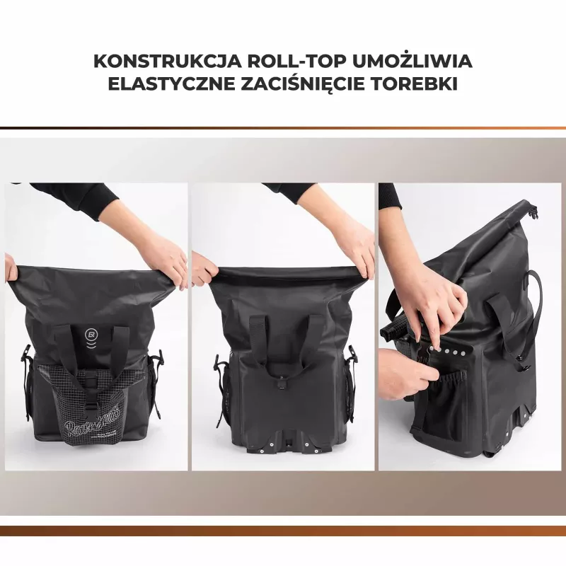 Rockbros AS-158 Borsa frontale per Brompton pieghevole - nera
