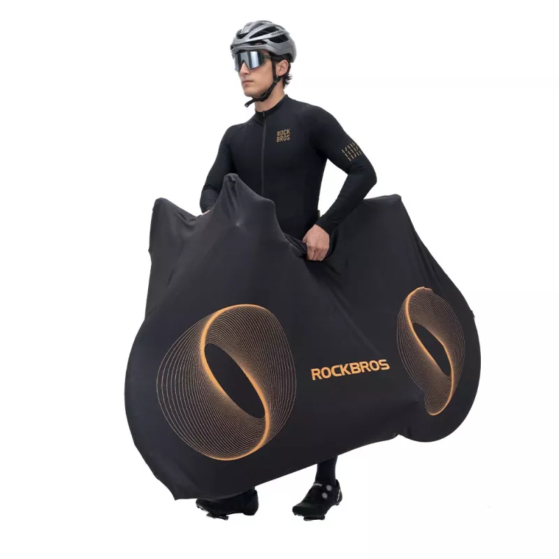 Rockbros D97 Copertura elastica per bicicletta per bici da 24-29 pollici e 700C, nero