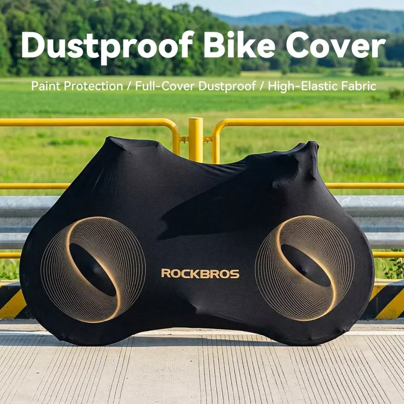 Rockbros D97 Copertura elastica per bicicletta per bici da 24-29 pollici e 700C, nero