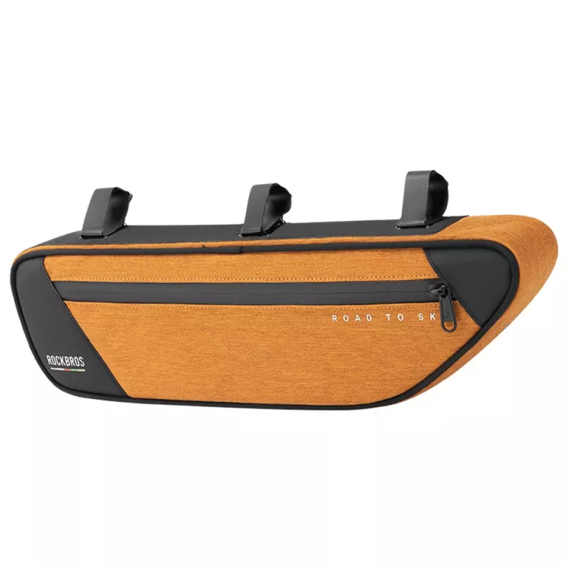 Rockbros TL003 ROAD TO SKY Borsa da telaio impermeabile 2L – arancione