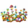 LEAN TOYS Set di mattoncini da costruzione fiori e piante da giardino creativi 3D 272 pz.