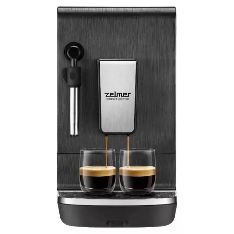 Zelmer Compact Maestro ZCM8110 Macchina per espresso, nero, 1050 W, 15 bar