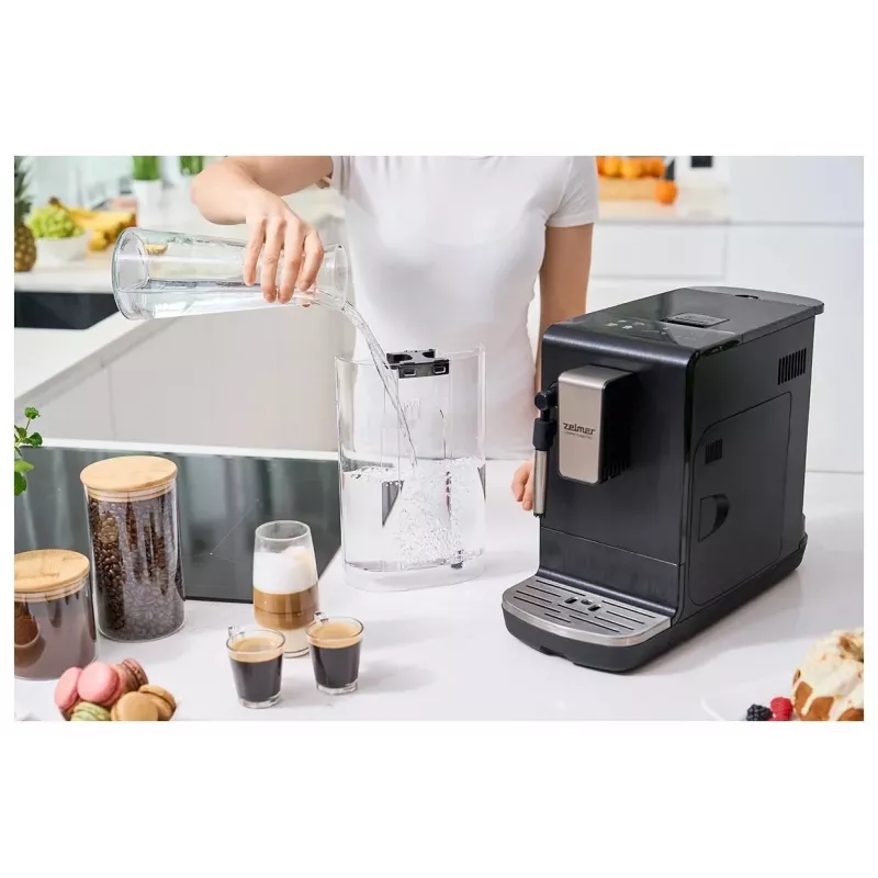 Zelmer Compact Maestro ZCM8110 Macchina per espresso, nero, 1050 W, 15 bar
