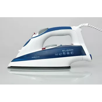 Eldom DA36 Ferro da stiro a vapore con pressa - blu, 2200W, piastra in ceramica