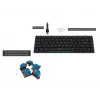AQIRYS Agena Tastiera meccanica wireless 65% low-profile, switch Gateron Red, nera