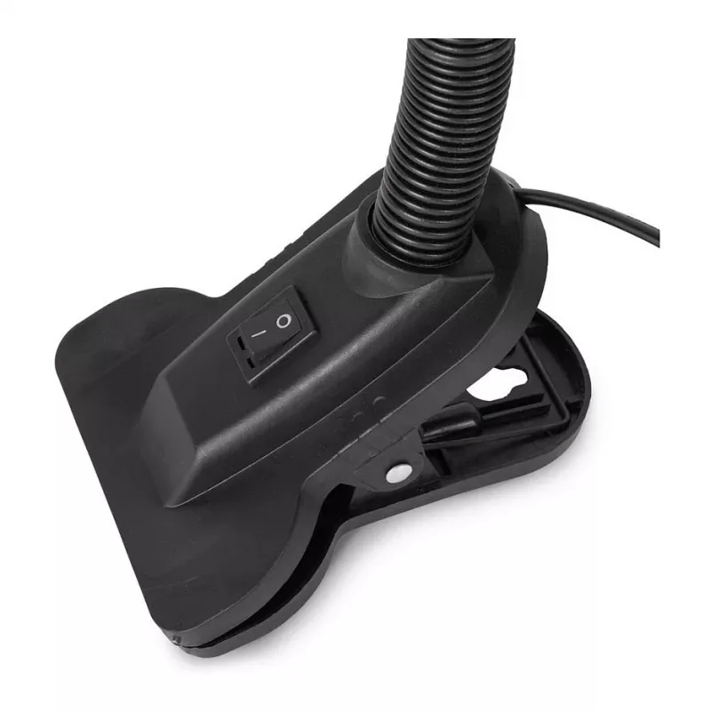 Avide Basic Clipbar Max 60W Lampada da Tavolo con Pinza Nero