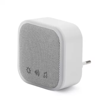 ENTAC Campanello Senza Fili Trasmettitore con Spina AC IP44 con 1x Batteria CR2032