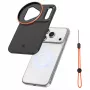 KF Protective Photography Case con supporto obiettivo 58 mm per Apple iPhone 17 Pro Max - nero