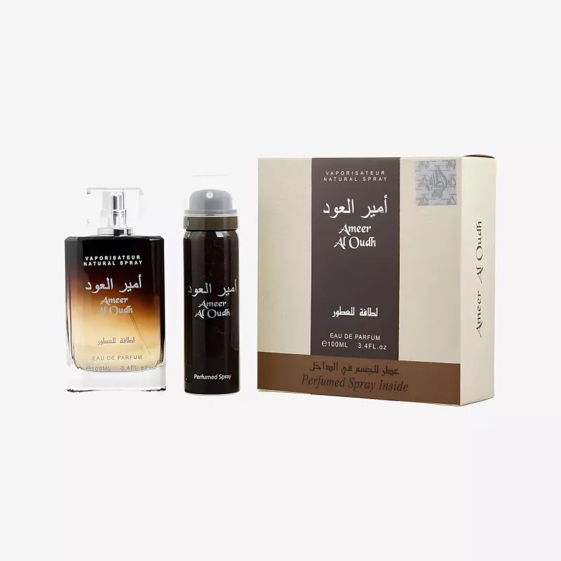Lattafa Duo Ameer Al Oudh Eau de Parfum 100ml + Parfümspray 50ml set regalo