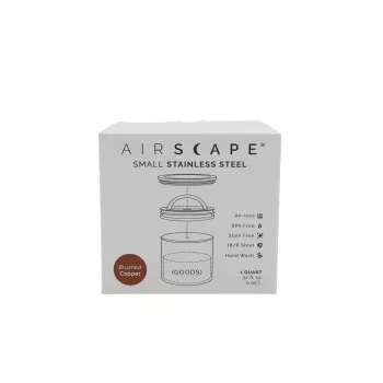 Airscape contenitore aromatico in acciaio inox, piccolo, rame spazzolato