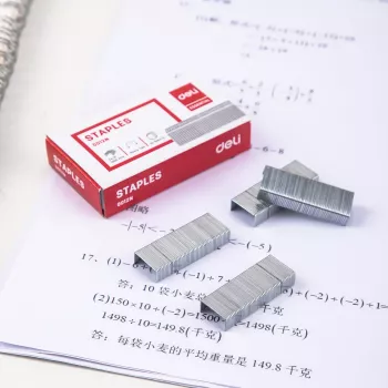 Deli ESSENTIAL punti metallici 24/6, 1000 pezzi, acciaio zincato, argento