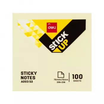 Deli note adesive Stick Up 100 fogli giallo 76x76 mm