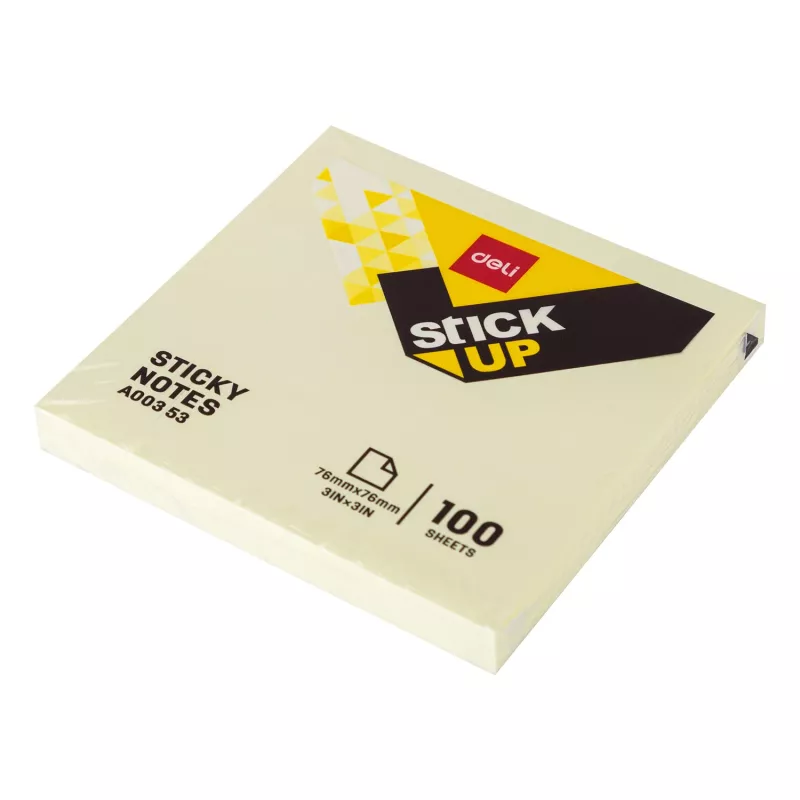 Deli note adesive Stick Up 100 fogli giallo 76x76 mm