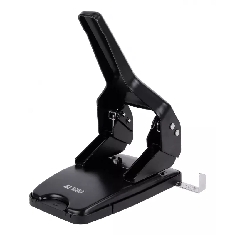 Deli EXEED perforatore nero - capacità 20 fogli, 2 fori, 6 mm, corpo in metallo