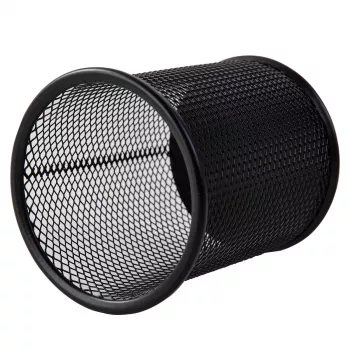 Deli portapenne rotondo in mesh 9,1x9,8x9,8 cm nero