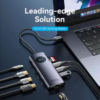 VENTION docking station USB-C 10-in-1 8K 30Hz 100W PD con display LED