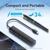 VENTION hub USB-C a USB 3.2 Gen 2 con 100W PD, 0,15m, nero