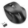 Vention KTMB0 mouse ottico wireless dual-mode 2.4GHz + Bluetooth 5.1, 6 pulsanti, 800-2400 DPI, nero