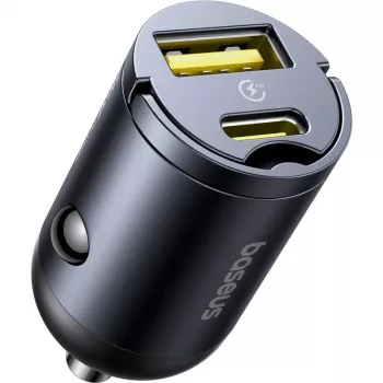 Baseus Tiny Star caricatore da parete USB-A USB-C 30W nero