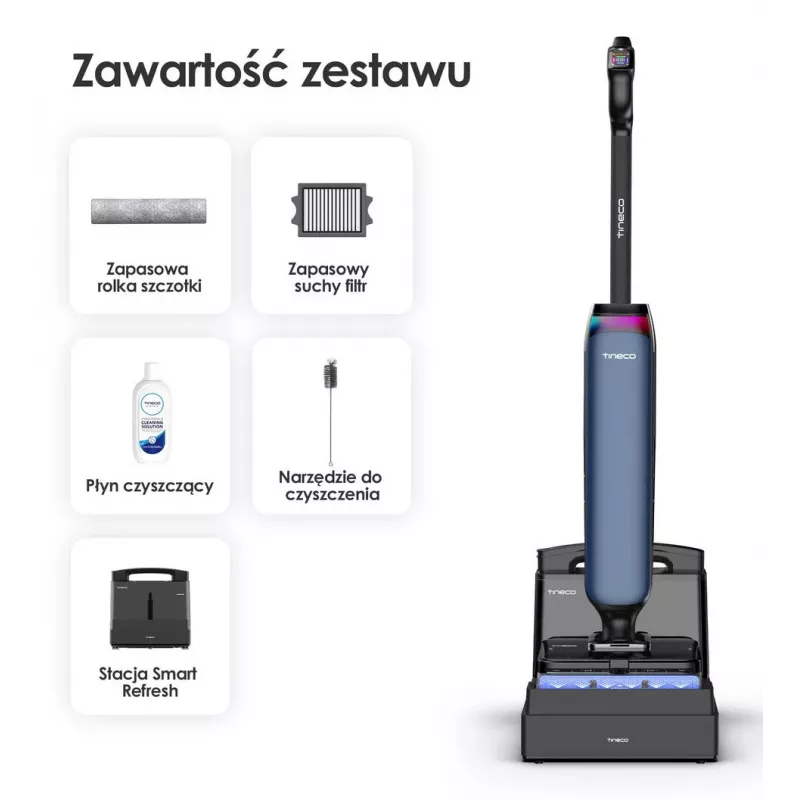 Tineco Floor One S9 Artist Station Aspirapolvere per liquidi e polvere