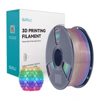 SUNLU PLA Transparent Rainbow Filament 1,75 mm 1 kg per stampanti 3D