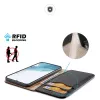 Dux Ducis Hivo Custodia a libro con portafoglio per Samsung Galaxy S23+ con blocco RFID, nero