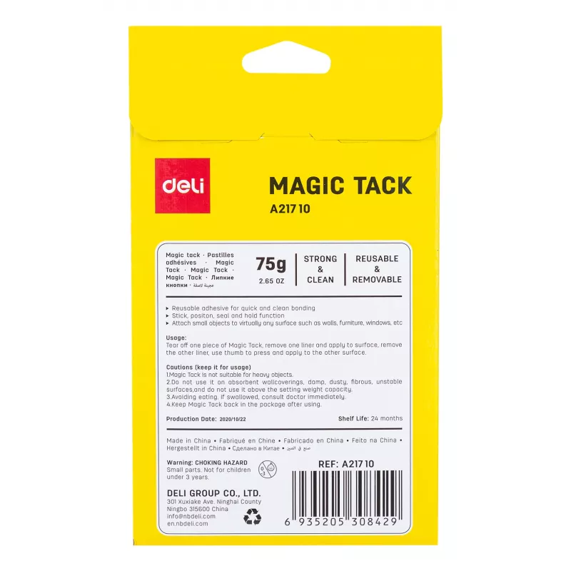 Deli Pad adesivi per montaggio, 54 pezzi, bianco