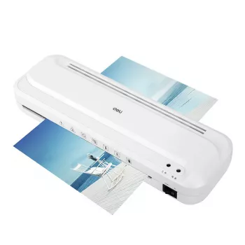 Deli E2132 Plastificatrice da ufficio A4 - caldo e freddo, 250 mm/min, 2 rulli