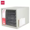 Deli Unità con cassetti da scrivania 5 cassetti 27,5x34x26 cm grigio chiaro