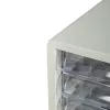 Deli Unità con cassetti da scrivania 5 cassetti 27,5x34x26 cm grigio chiaro
