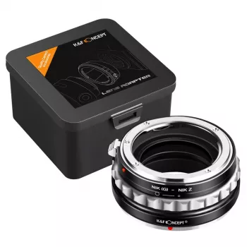 K&F Concept Adattatore per obiettivo Nikon F (G/AF-S) su Nikon Z, nero, modello KF06.369