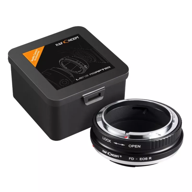 K&F Concept Adattatore per obiettivo Canon FD su Canon RF (nero)