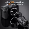 K&F Concept Adattatore per obiettivo PRO Canon EOS EF/EF-S su corpo macchina M42 - nero