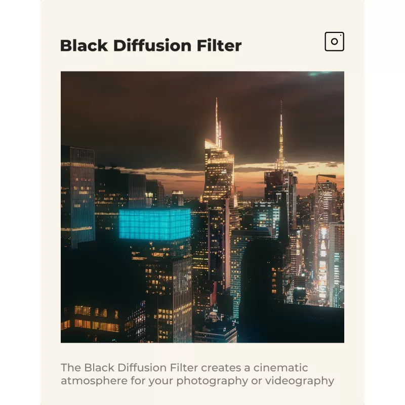 K&F Concept Filtro Black Diffusion 1/4 40,5 mm