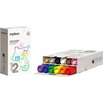 Mideer Pennarelli acrilici set da 12 pezzi MD1259