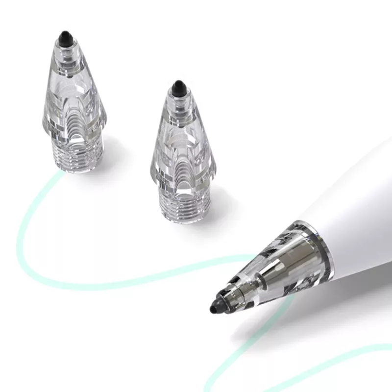 Metapen Air-Flex Tips - Trasparente (confezione da 4) punte di ricambio per Metapen Pencil A8, A11, M1