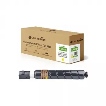 G&G Reborn cartuccia toner compatibile per Canon C-EXV58 (3766C002) giallo