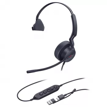 Yealink cuffia UH 44 Mono USB-C/A