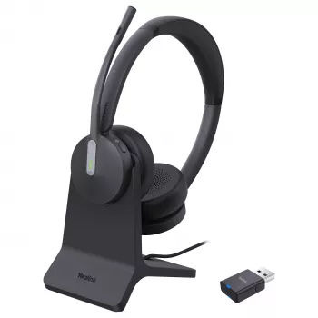 Yealink cuffia WH64 Hybrid Dual con base di ricarica