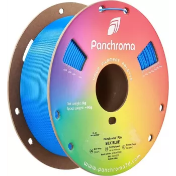 Polymaker Panchroma PLA Silk 1,75mm blu 1kg filamento per stampante 3D