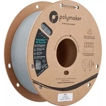 Filamento per stampante 3D Polymaker HT-PLA-GF, 1,75 mm, 1 kg, grigio