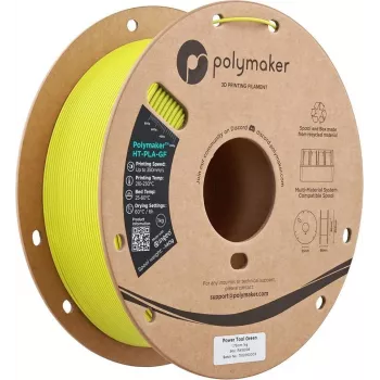 Polymaker HT-PLA-GF filamento per stampante 3D, 1,75 mm, 1 kg, Power Tool Green