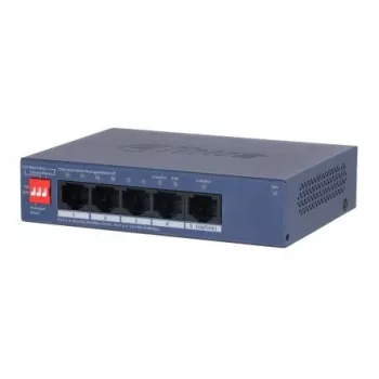 DAHUA CS4005-4GT-36 switch Managed L2 Gigabit Ethernet con 4 porte PoE+ 36W, montaggio desktop/parete