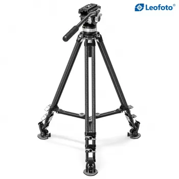 Leofoto King Kong LVC-193C+BV-15 kit treppiede video in fibra di carbonio