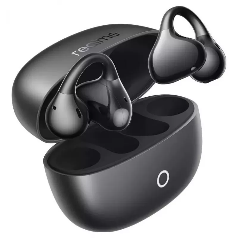 realme Buds Clip Czarne Black auricolari con jack da 3,5 mm e microfono