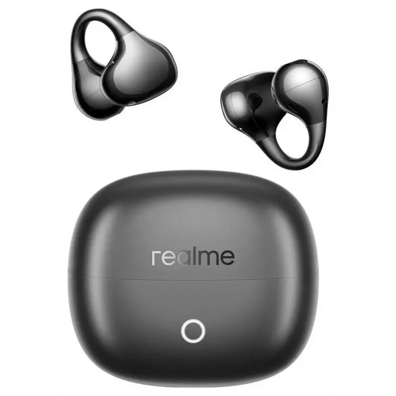 realme Buds Clip Czarne Black auricolari con jack da 3,5 mm e microfono