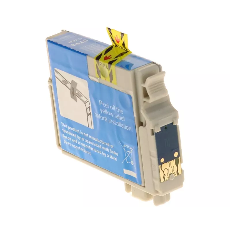 G&G Ninestar cartuccia d'inchiostro compatibile per Epson T0712/C13T07124012 ciano