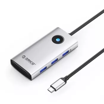 ORICO PW11 docking station USB-C 6-in-1, 3x USB-A 3.0, 1x USB-C 3.0, 1x USB-C PD 100W, 1x HDMI 4K 30Hz - argento