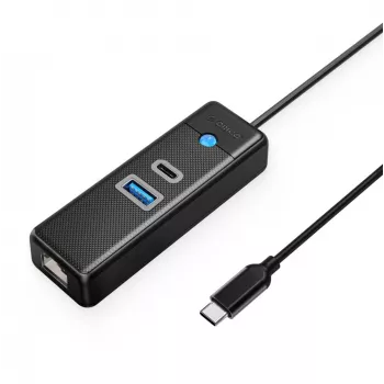 ORICO PW3UR25-C3 Hub USB-C 3 porte USB-A 3.0 USB-C 3.0 2.5G Ethernet 0.15m nero