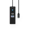 ORICO PW3UR25-C3 Hub USB-C 3 porte con 2,5G Ethernet, cavo 0,5m, nero